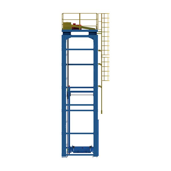 Вертикальный конвейер для тяжелых грузов (реверсивный подъемник)